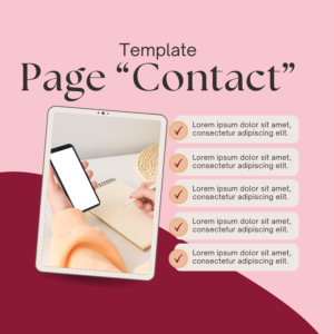 Template de page Contact