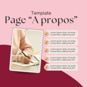 Template de page A propos